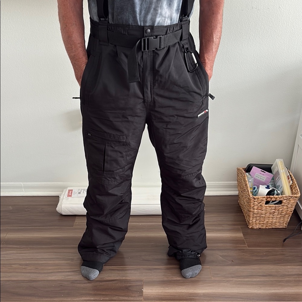 Trespass Black Cargo Pants Water-Resistant Durable